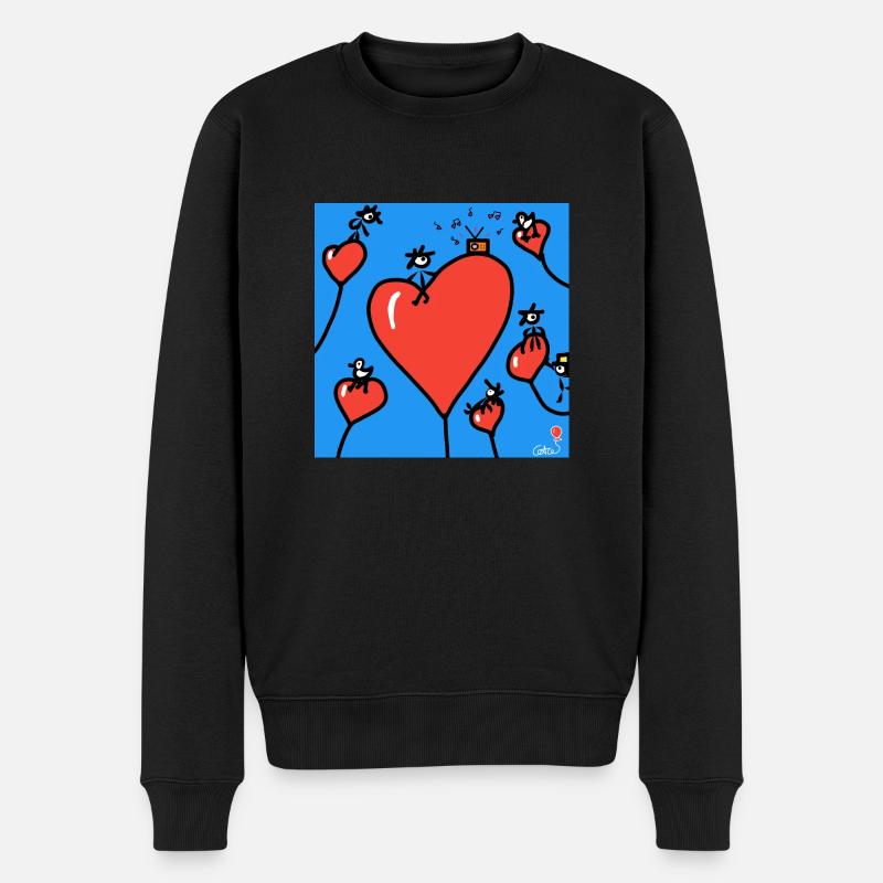 Kuoro Musik - Männer Premium Bio Pullover - Schwarz