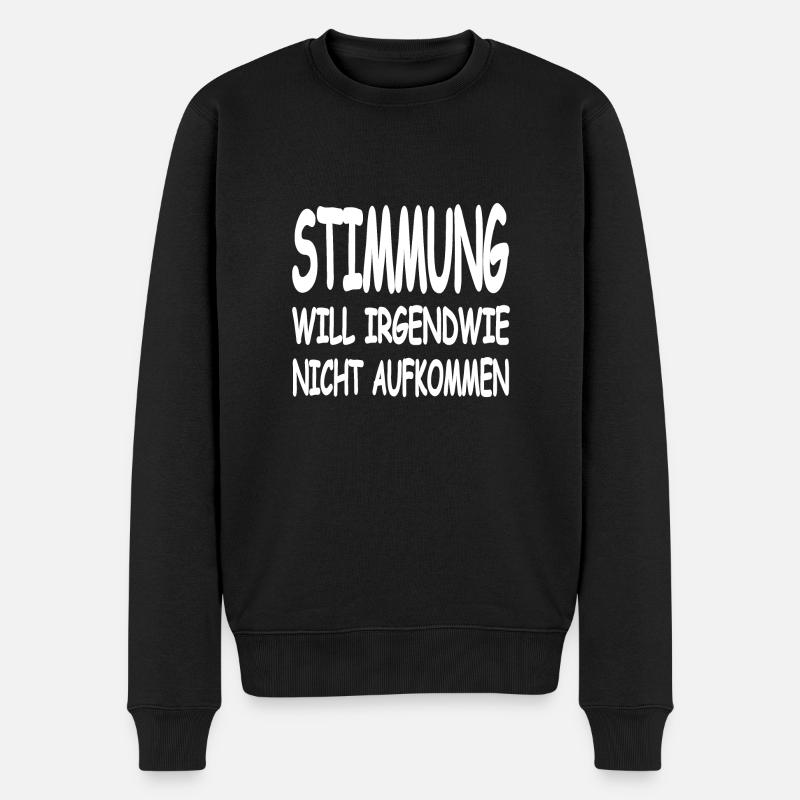 Party - Männer Premium Bio Pullover - Schwarz