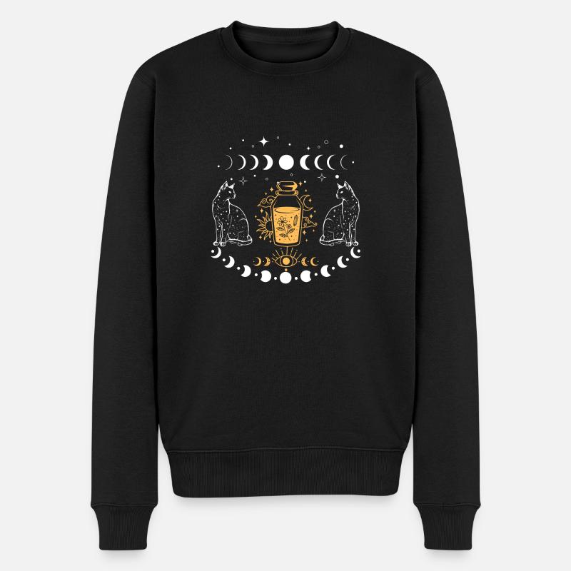 Chats magiques - Pull Premium bio Homme - noir