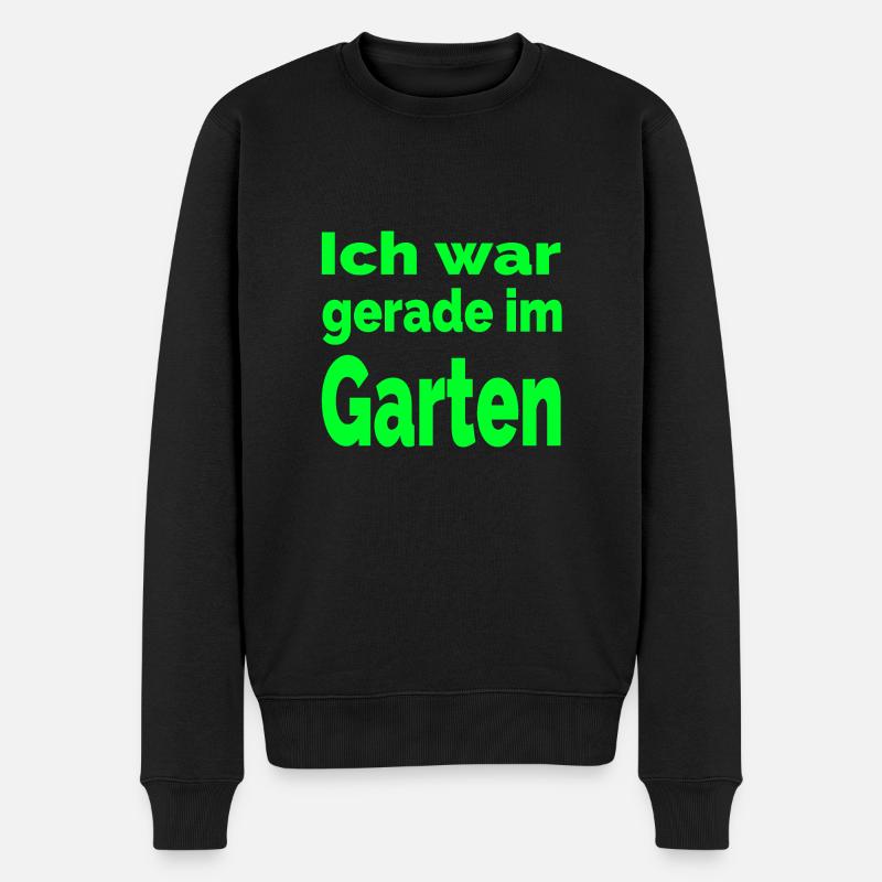 Garten - Männer Premium Bio Pullover - Schwarz