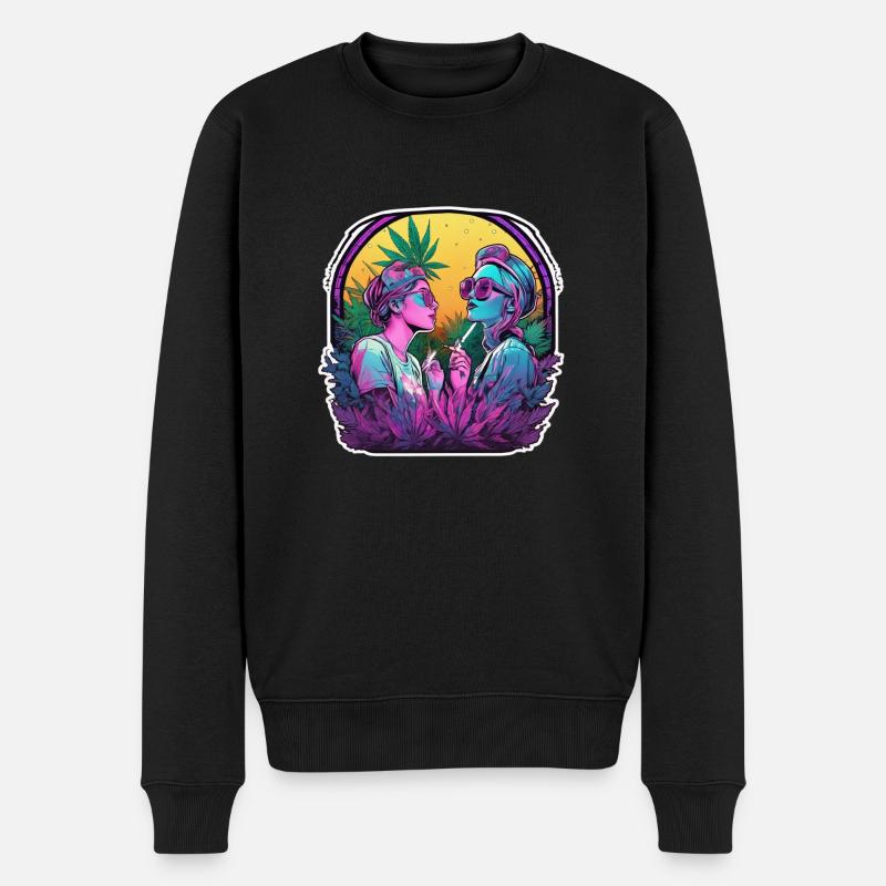 Girls Night high - Männer Premium Bio Pullover - Schwarz