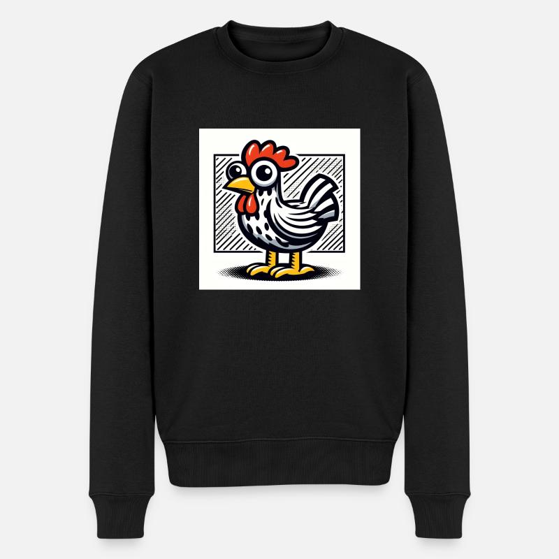 Poulet - Pull Premium bio Homme - noir