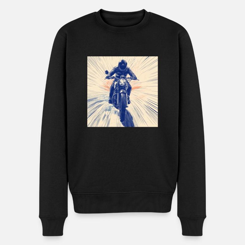 Motocyclette - Pull Premium bio Homme - noir