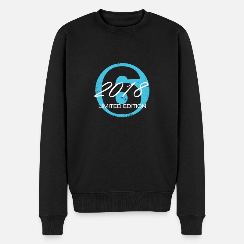 6 Jahre alt Limited Edition - Männer Premium Bio Pullover - Schwarz