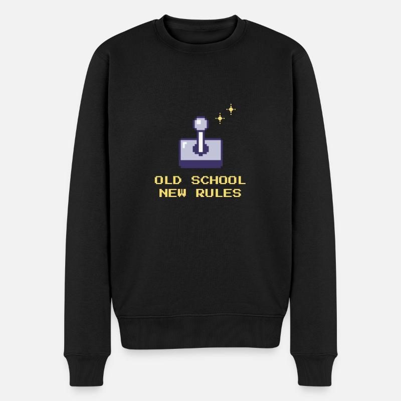 Alte Schule, neue Regeln - Männer Premium Bio Pullover - Schwarz
