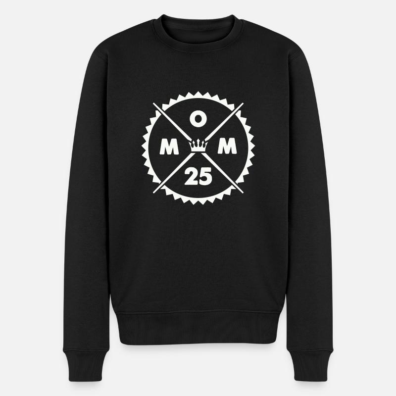 Mom 25 - Männer Premium Bio Pullover - Schwarz