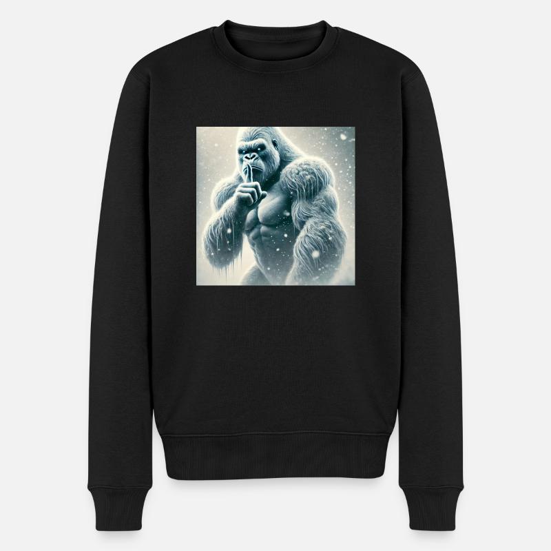 Souleil Fenix - Männer Premium Bio Pullover - Schwarz