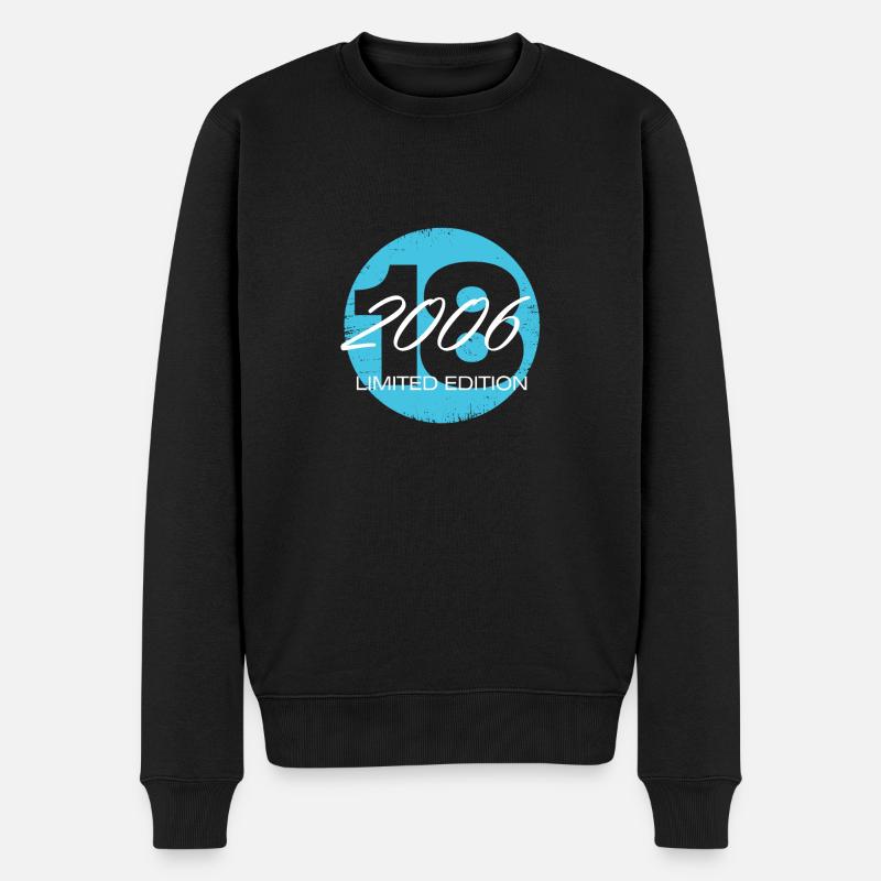 18 ans d’âge Edition limitée - Pull Premium bio Homme - noir