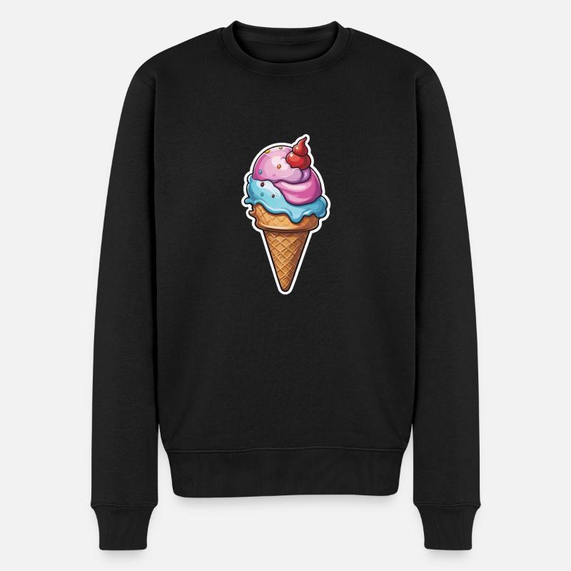 Glace - Pull Premium bio Homme - noir