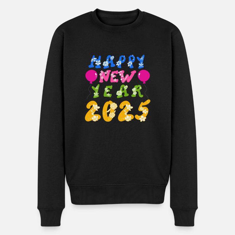 Bonne Année 2025 - Pull Premium bio Homme - noir