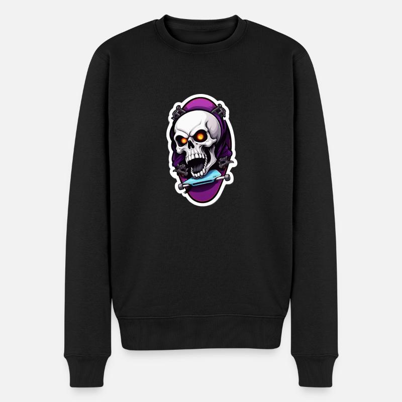 Patineur de crâne - Pull Premium bio Homme - noir