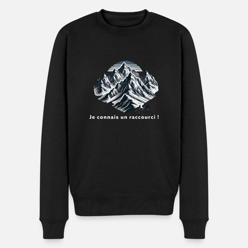 Je connais un raccourci ! - Pull Premium bio Homme - noir
