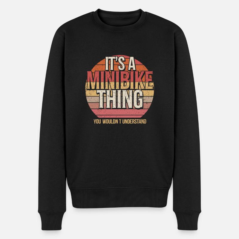 Nur für echte Minibike Fans - Männer Premium Bio Pullover - Schwarz