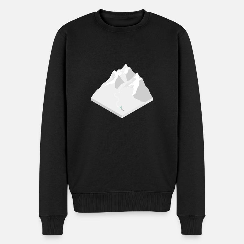 Freeriden - Männer Premium Bio Pullover - Schwarz