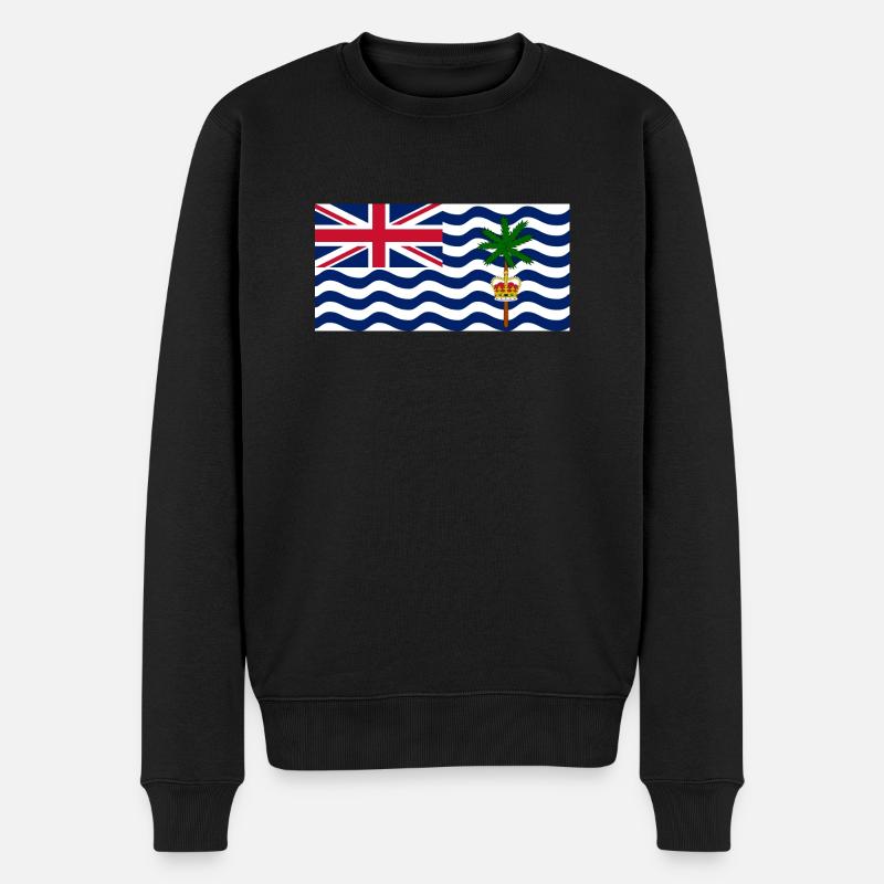 British Indian Ocean Territory - Men's Premium Organic Jumper - black