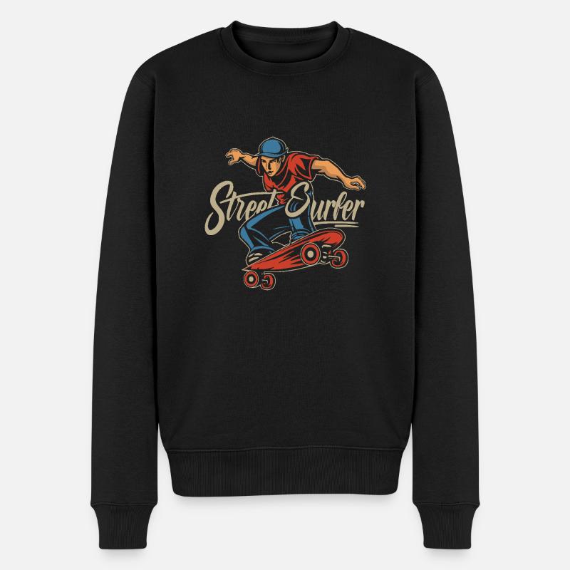 Surfeur de rue - Pull Premium bio Homme - noir