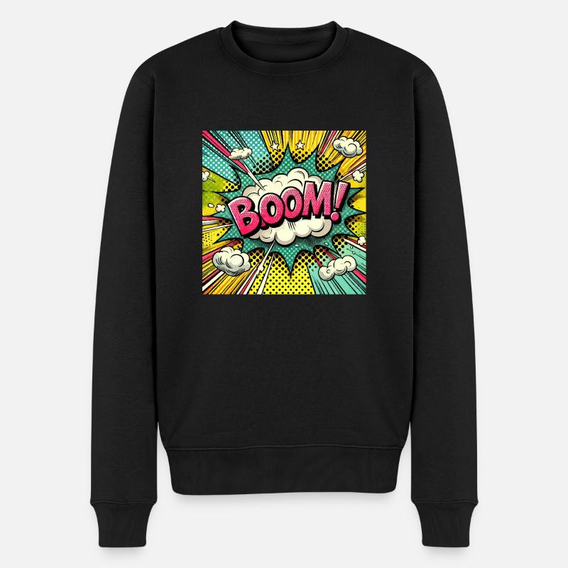 BOOM! - Explosion de bande dessinée - Pull Premium bio Homme - noir