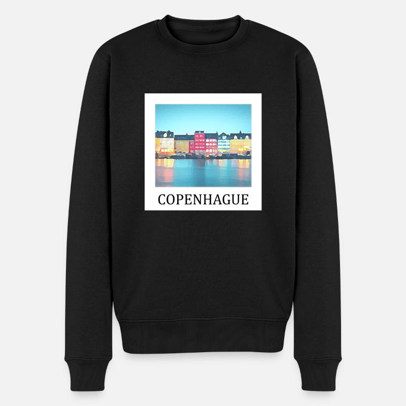 Copenhague - Pull Premium bio Homme - noir