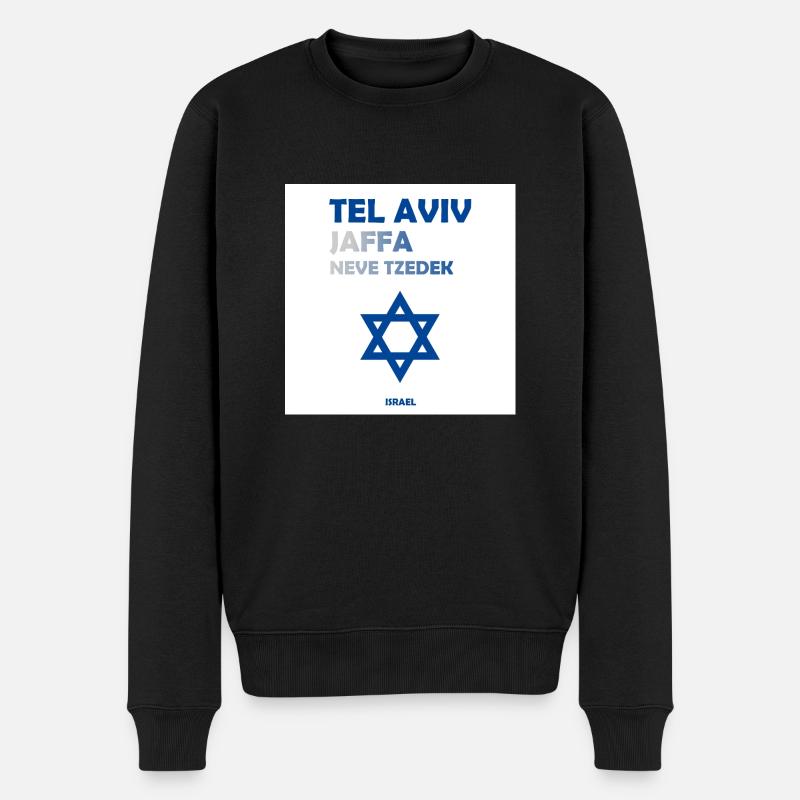 Tel Aviv, Israël - Pull Premium bio Homme - noir