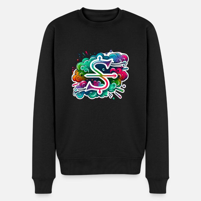 Zodiac Sagittarius - Men's Premium Organic Jumper - black