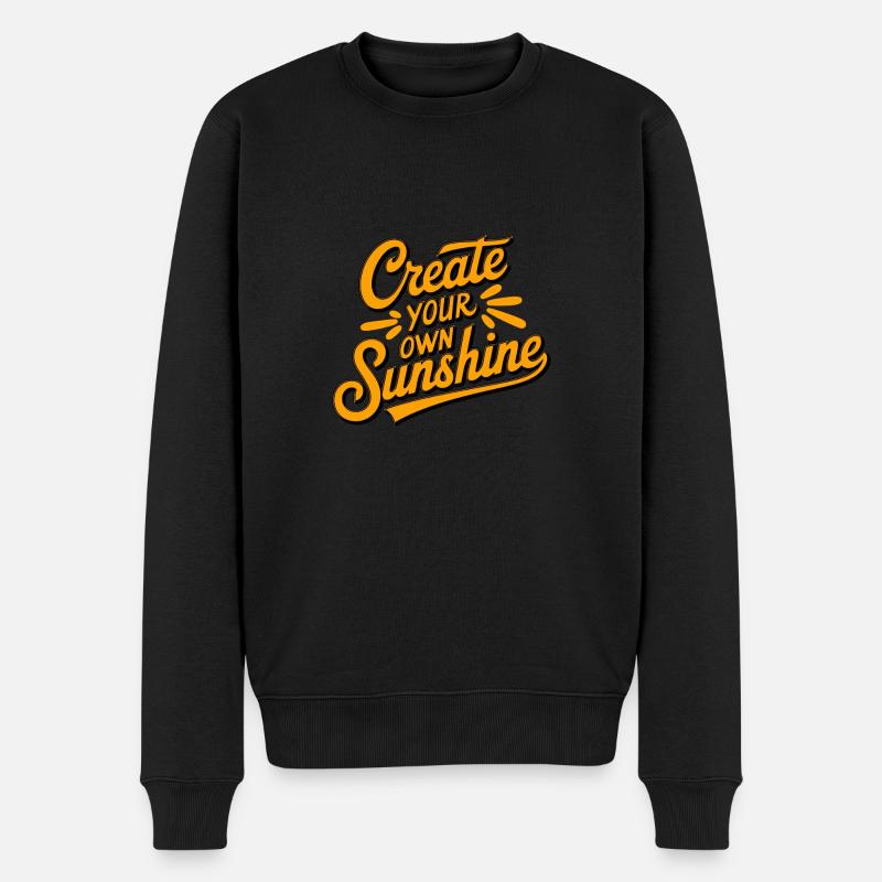 Créez votre propre soleil - Pull Premium bio Homme - noir