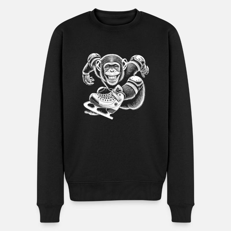 Patinage - Pull Premium bio Homme - noir