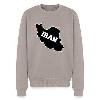 iran - Männer Premium Bio Pullover - Taupe - Vorne - Nico (187cm)