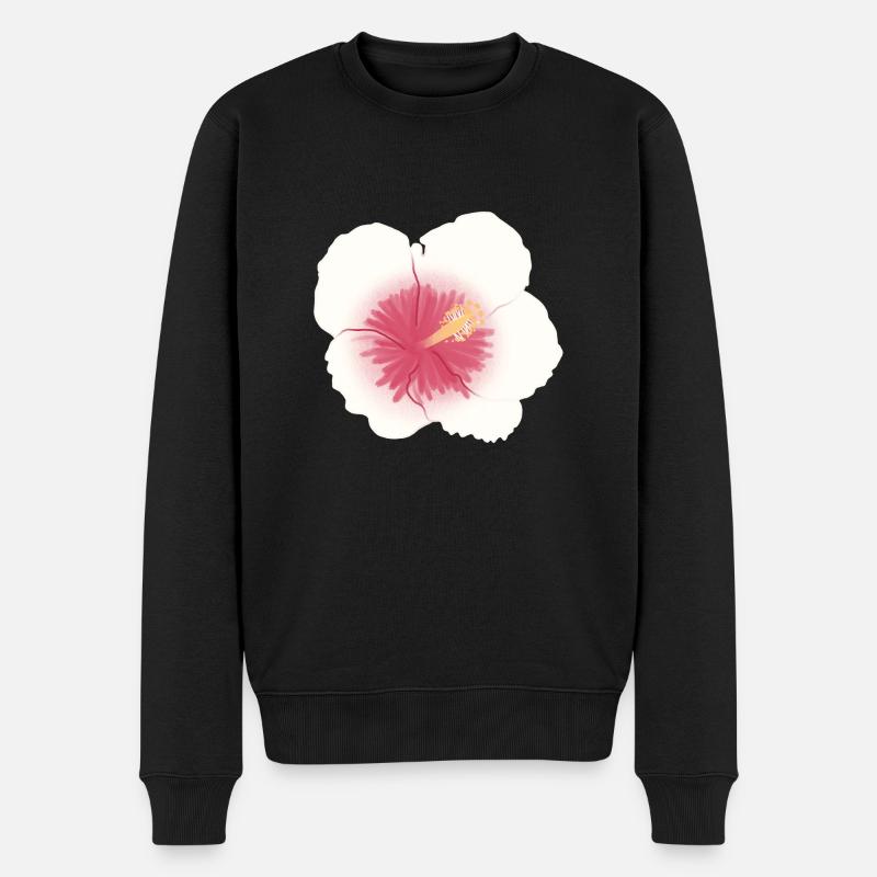 fleur d’hibiscus - Pull Premium bio Homme - noir