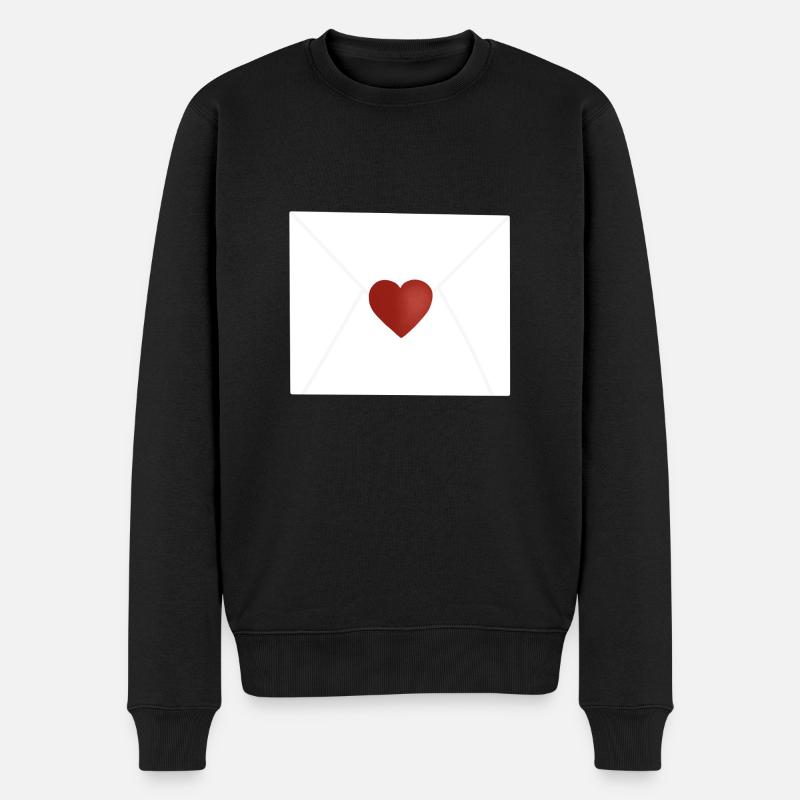 Lettre d’amour - Pull Premium bio Homme - noir