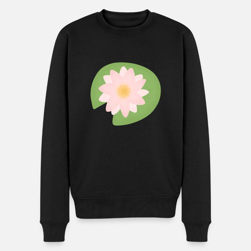 fleur de lotus - Pull Premium bio Homme - noir