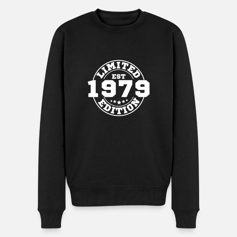 1979 Limitierte Auflage - Männer Premium Bio Pullover - Schwarz