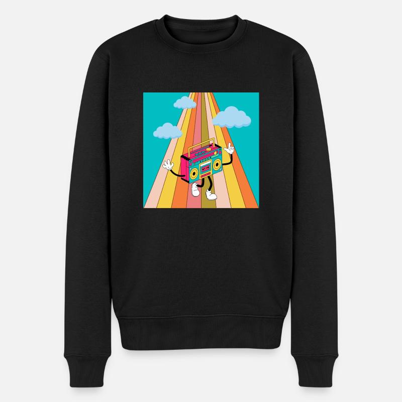 Radiomann - Männer Premium Bio Pullover - Schwarz