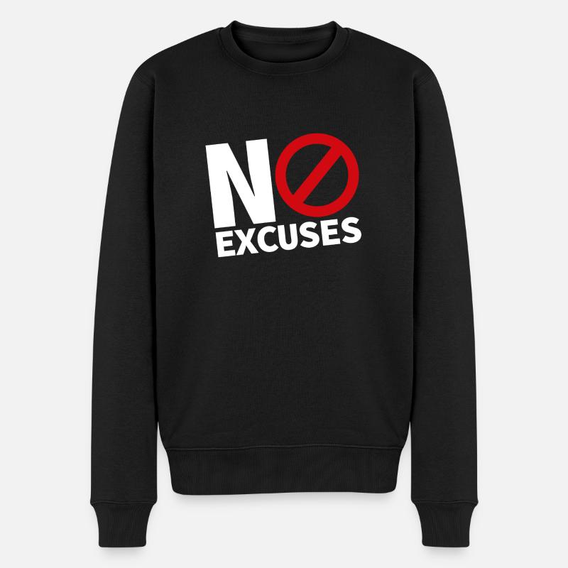 PAS D’EXCUSES blanc - Pull Premium bio Homme - noir