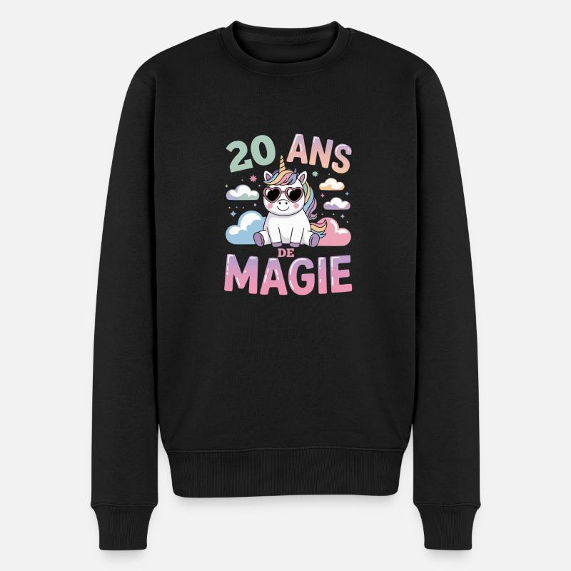 20 ans de magie - Pull Premium bio Homme - noir