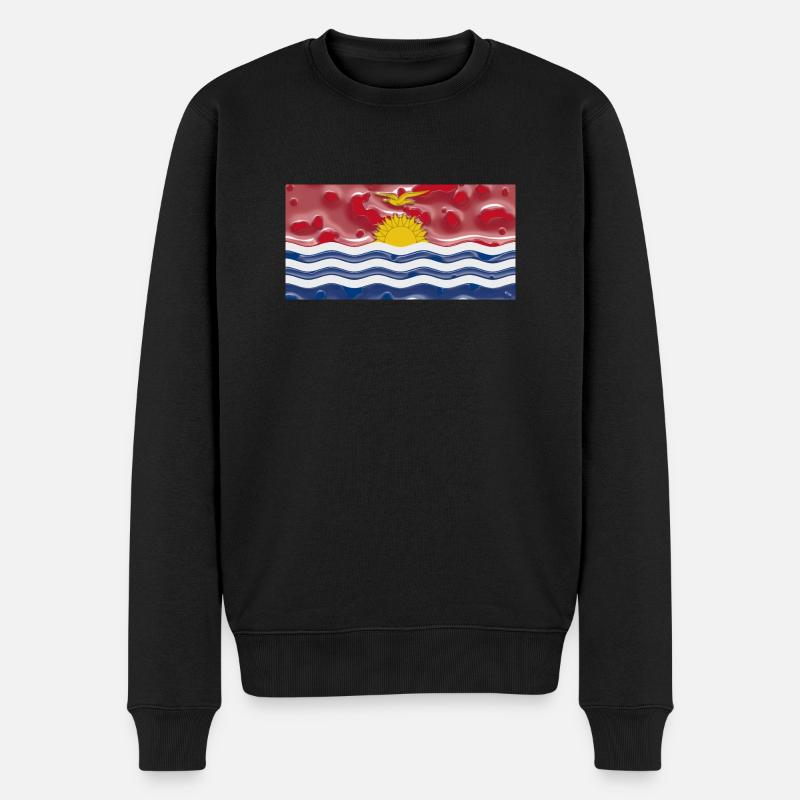 Kiribati Kiribati - Männer Premium Bio Pullover - Schwarz
