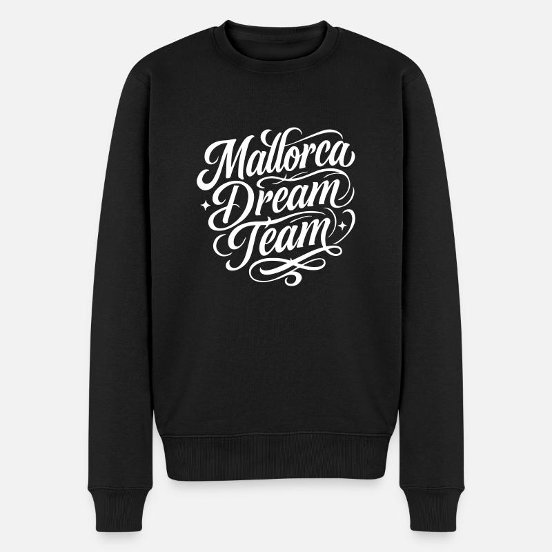 Mallorca Dream Team - Männer Premium Bio Pullover - Schwarz