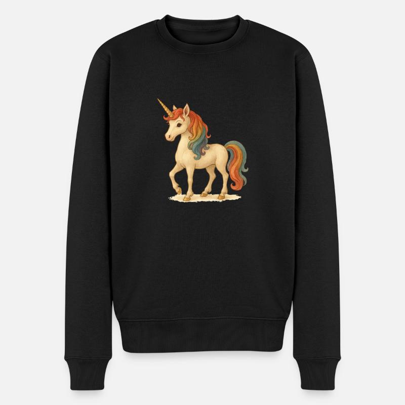 licorne - Pull Premium bio Homme - noir