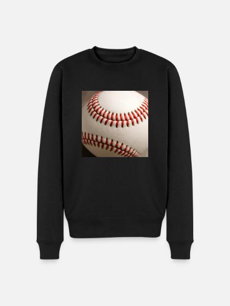 Baseball - Men's Premium Organic Jumper - black