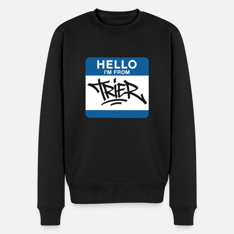 Trèves, Allemagne, Graffiti - Pull Premium bio Homme - noir