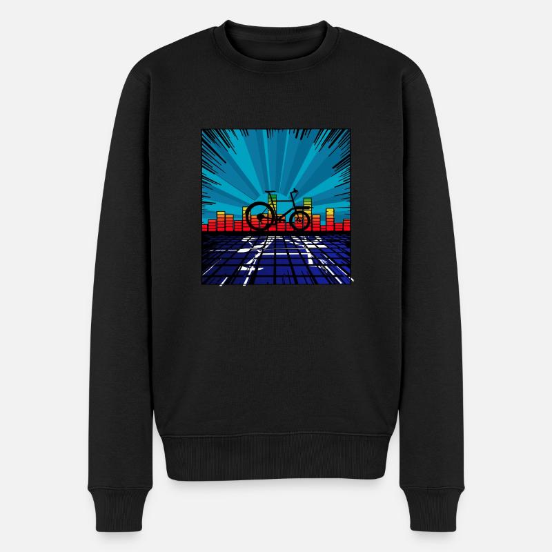 Soundwelle Lastenrad Omnium - Männer Premium Bio Pullover - Schwarz
