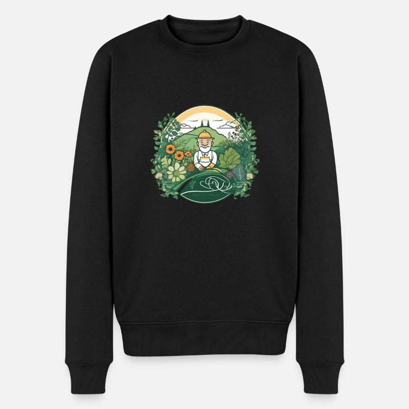 danielKrug GSuL 1300 - Männer Premium Bio Pullover - Schwarz