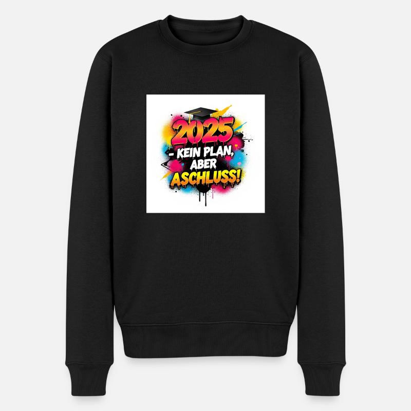 Stylisches Abschluss 2025 Design – Perfekt - Männer Premium Bio Pullover - Schwarz