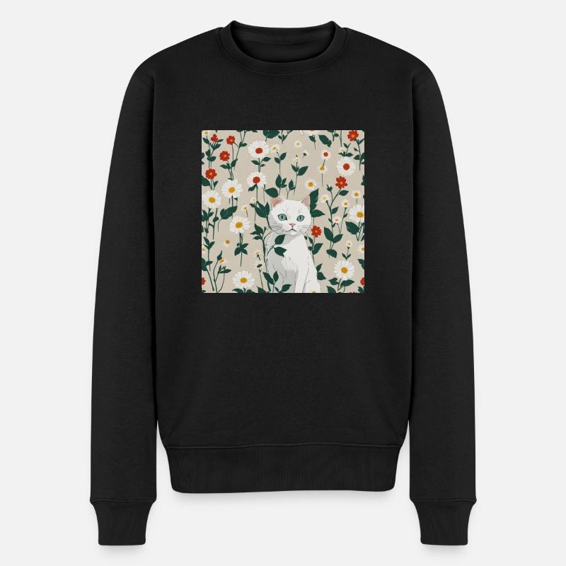 Finde mich! - Männer Premium Bio Pullover - Schwarz