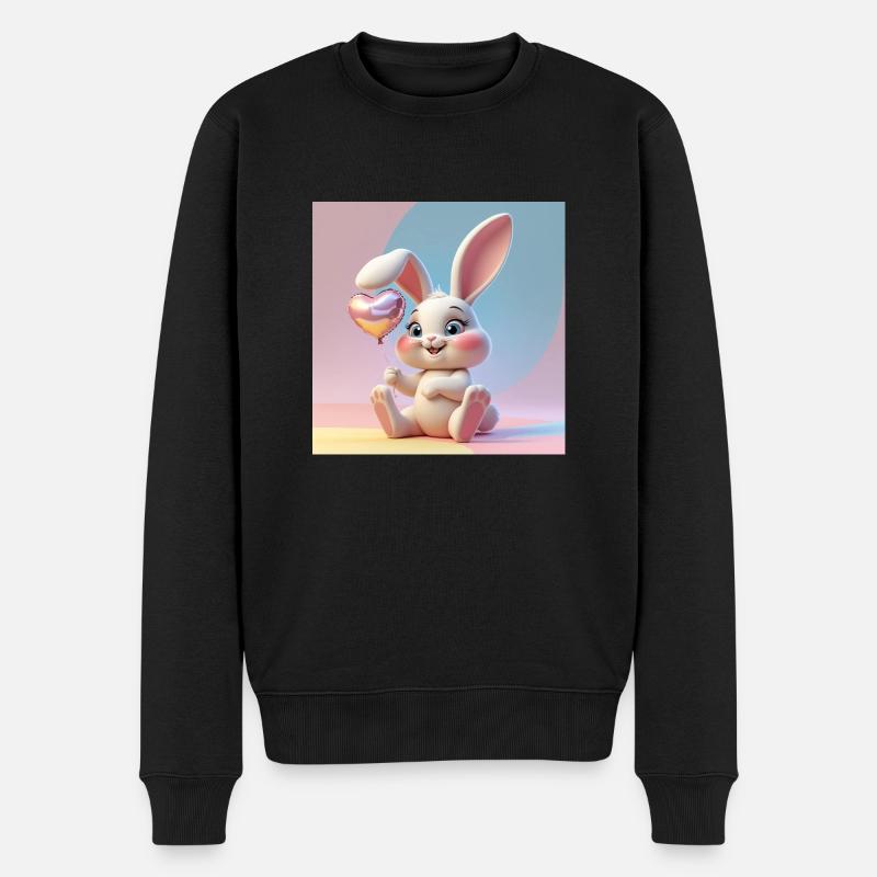 Zinzinuo – Lapin Mignon pour Tous - Pull Premium bio Homme - noir