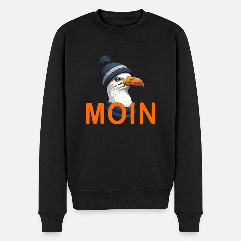 MOIN - Männer Premium Bio Pullover - Schwarz