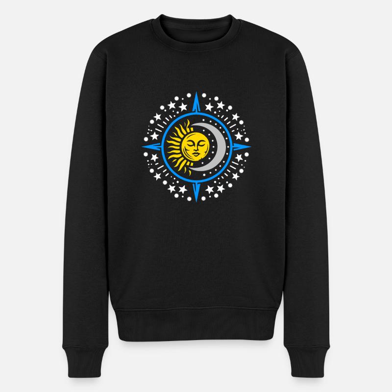 SOMOST Logo - Männer Premium Bio Pullover - Schwarz