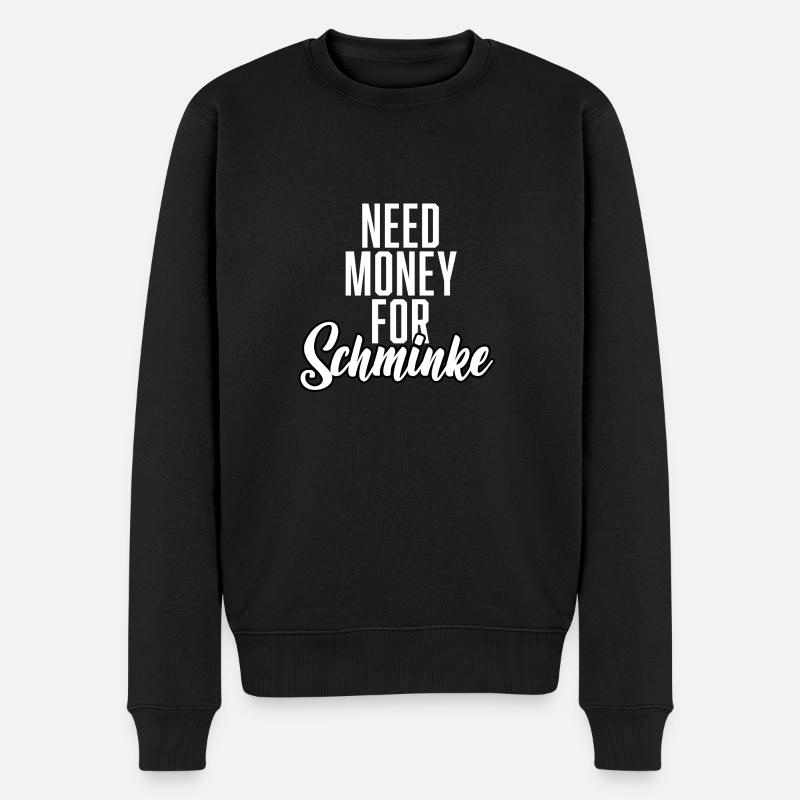 Besoin d’argent pour le maquillage - Pull Premium bio Homme - noir