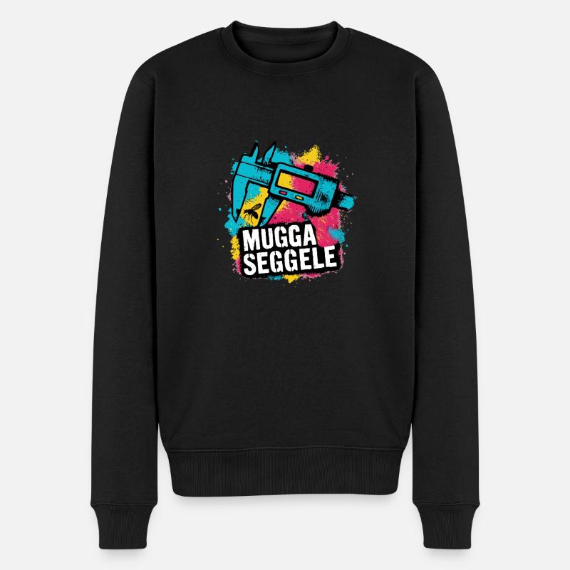 Muggaseggele - Männer Premium Bio Pullover - Schwarz