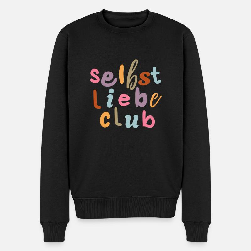 Selbstliebe Club - Männer Premium Bio Pullover - Schwarz