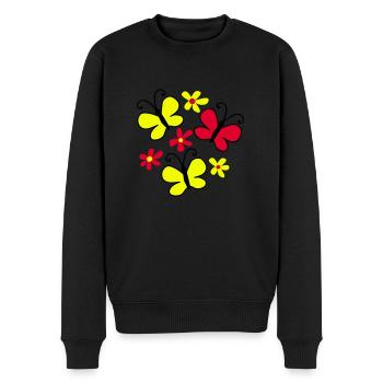 papillons - Pull Premium bio Homme - noir - Devant - Nico (187cm)